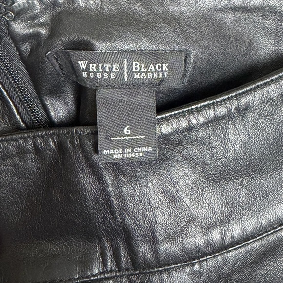 White House Black Market Black A-Line Skirt - Picture 3 of 3